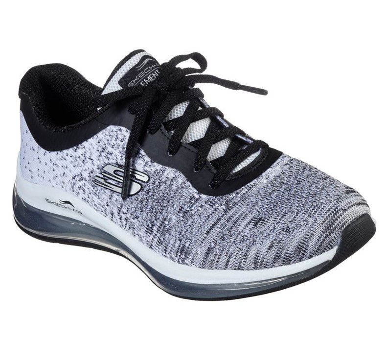Skechers Dam Vita/Svarta Sneakers - Skech-Air Element 2.0 - Dance Talk - Sverige (AQJGP-5391)
